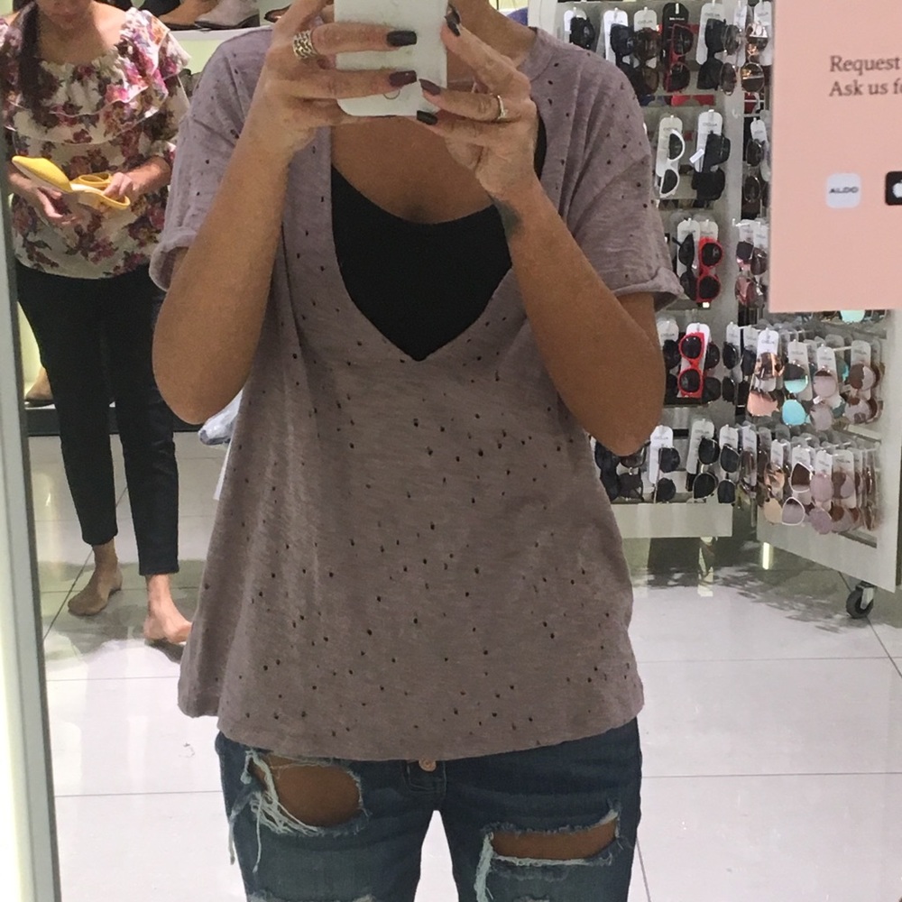 Gilded Intent mauve top